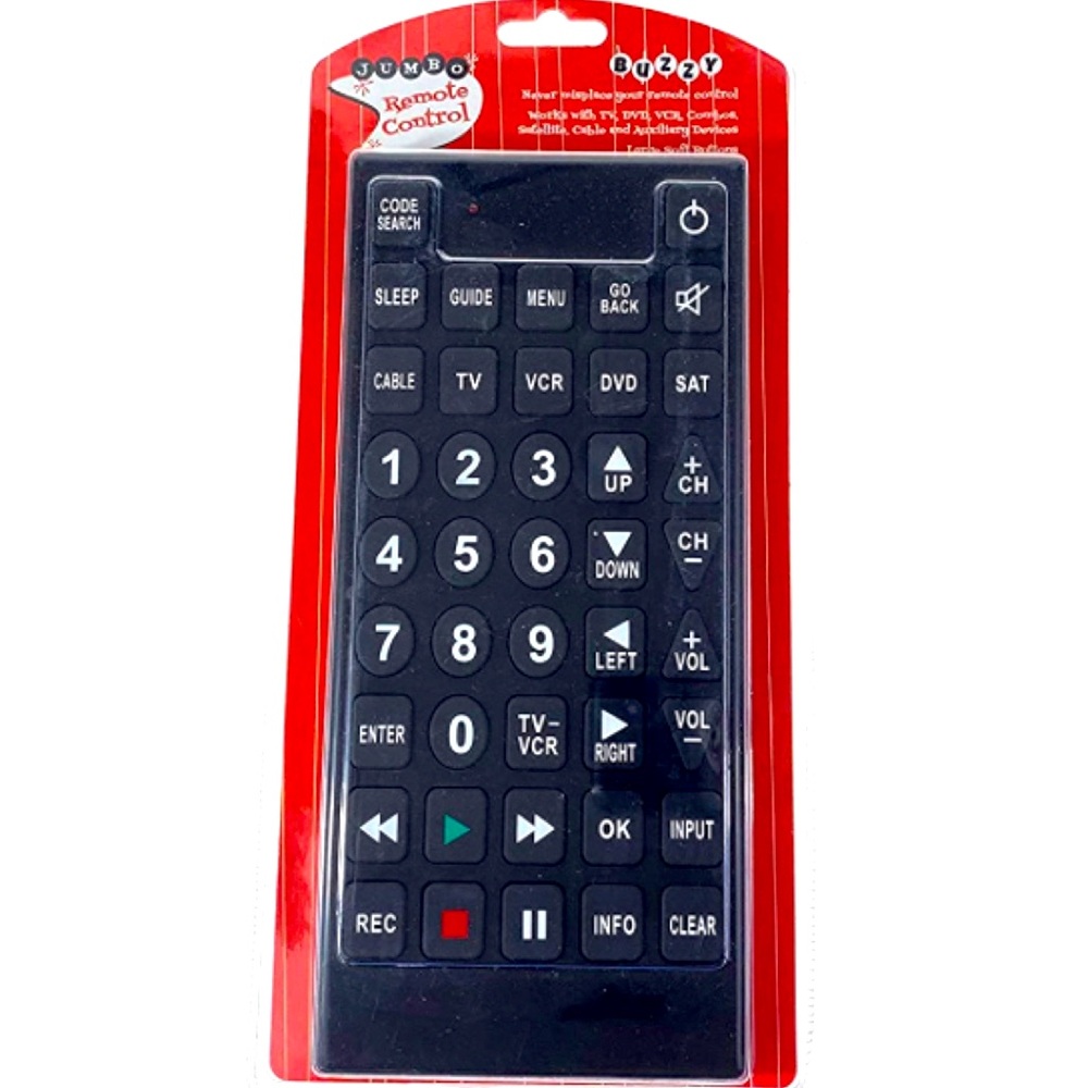 BUZZY Jumbo Universal 11”’Audio Video Remote Control NWT